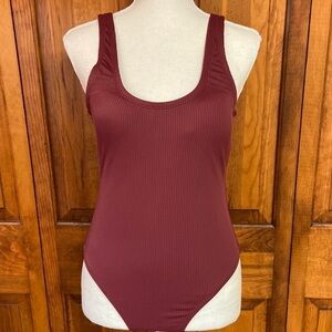 Sea Angel Wine One-Piece Swimsuit NWT Size M